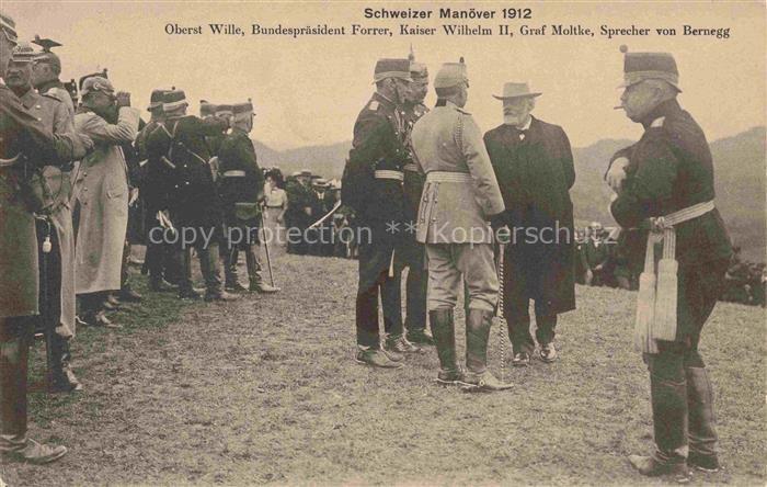 Wilhelm II Adel Preussen Monarchie Schweizer Manoever