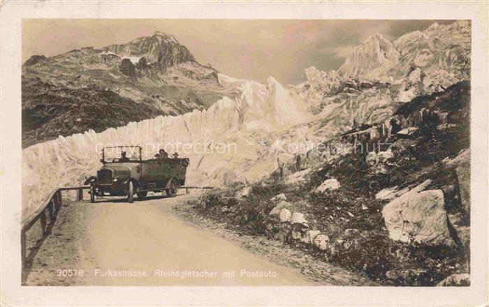 Postauto Postbus Omnibus Furkastrasse Rhonegletscher