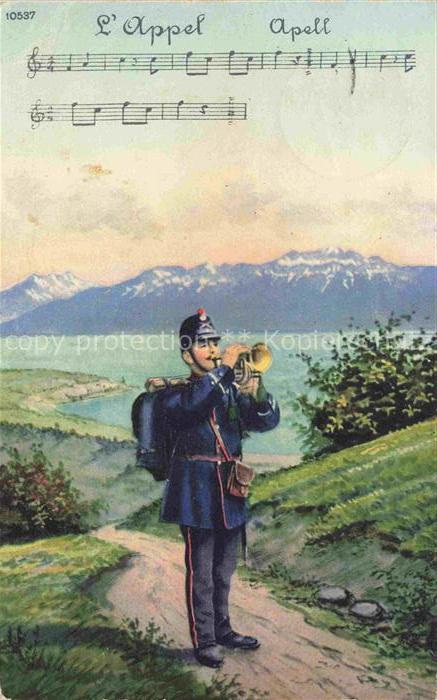 Militaria Schweiz Trompete Lausanne