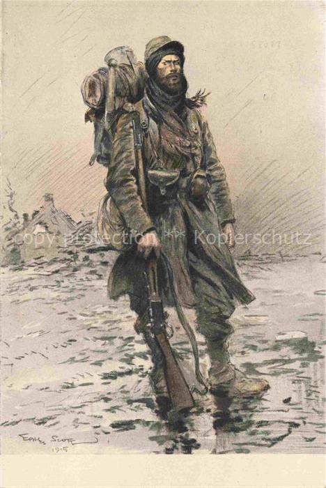 SCOTT Earles Kuenstlerkarte Soldat