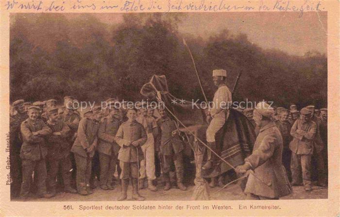 Militaria Deutschland Soldaten Kamelreiter