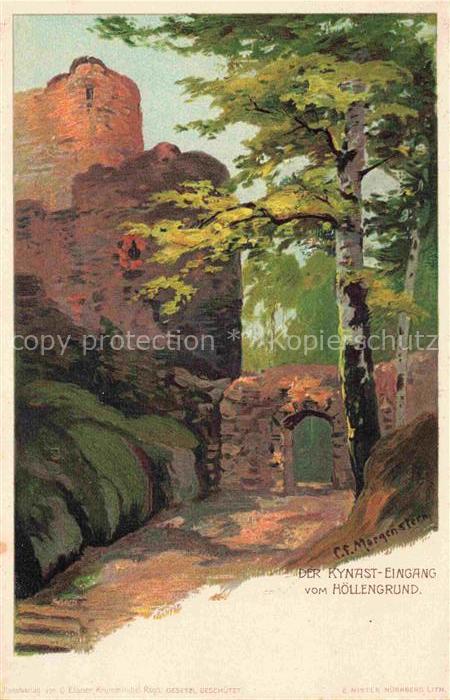 Morgenstern Carl F. Kuenstlerlitho Hoellengrund