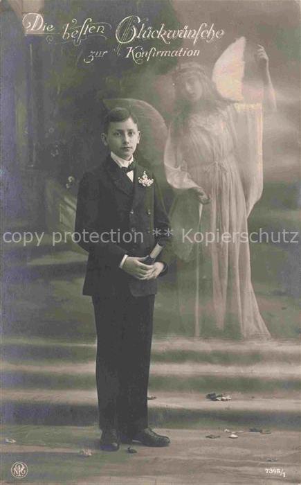 Foto NPG Nr. 7345/1 Konfirmation Engel