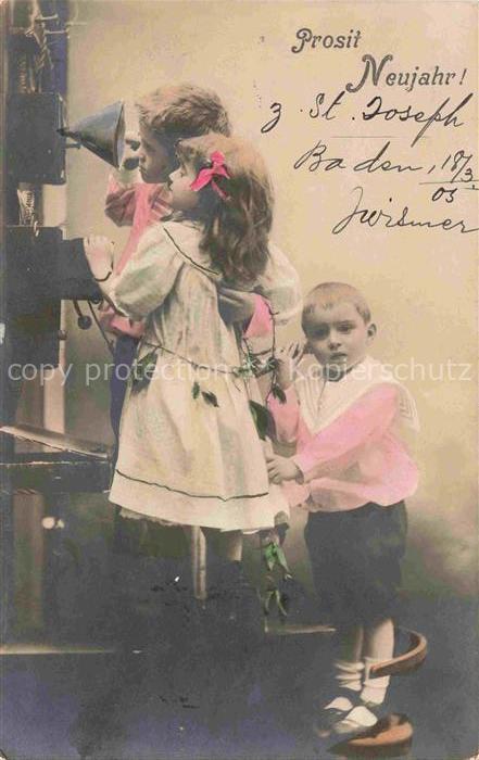 Neujahr Annee New Year Kinder