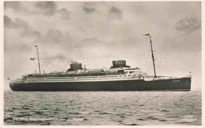 Dampfer Oceanliner Europa Deutschland Express Bremen