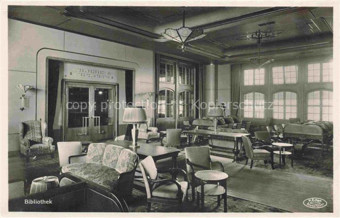 Bibliothek Library Europa Expressdampfer Bremen