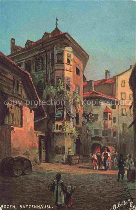 Verlag Tucks Oilette Serie Nr. 666 B Bozen Batzen Haeusl