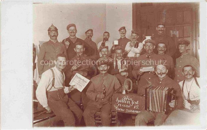 Handharmonika Accordion Accordeon Akkordeon Soldaten