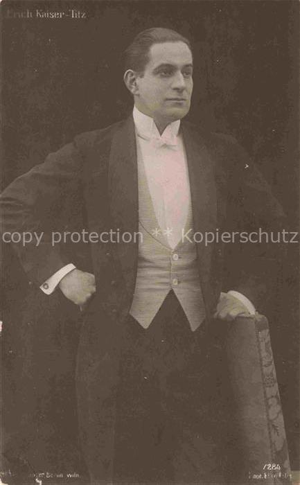 Actor SchauspielerIN Acteur Acrtrice Attore Attrice-- Erich Kaiser Titz