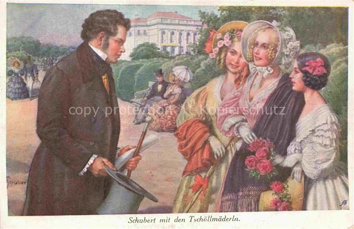 SCHUBERT Franz (1797-1828) Komponist Tschoellmaederln