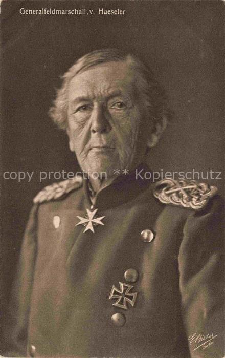 Militaria Deutschland Generalfeldmarschall v.Haeseler