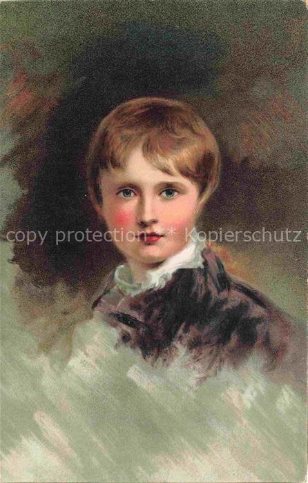 LAWRENCE Thomas (1769-1830) Kuenstlerkarte Kind Roi Rome