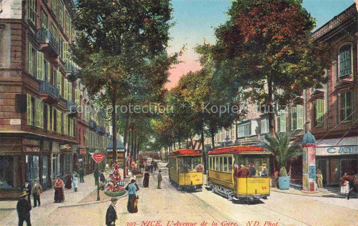 Strassenbahn Tramway-- Nice Avenue la Gare