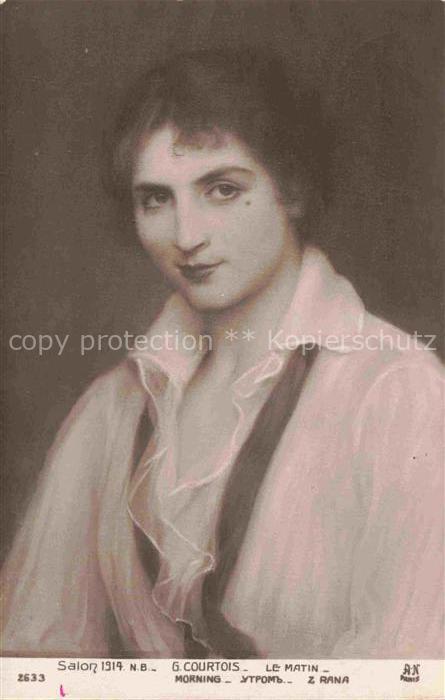 Foto AN Paris (Noyer) Nr. 2633 C.COURTOIS Frau le Matin