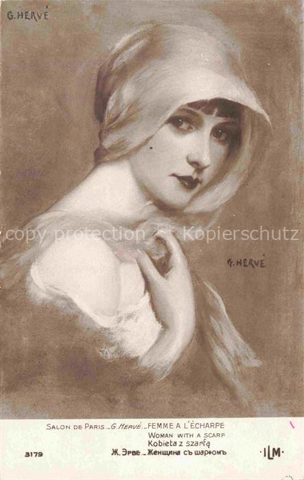 Foto Salon de Paris Nr. 3179 G.Herve Frau Woman