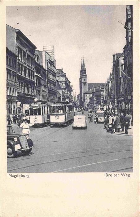 Strassenbahn Tramway-- Magdeburg Breiter Weg
