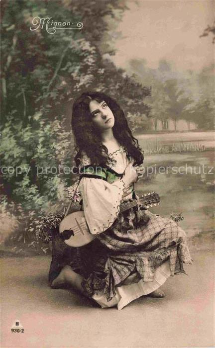 Foto PH Paris Nr. 936-2 Mandoline Mignon Mädchen