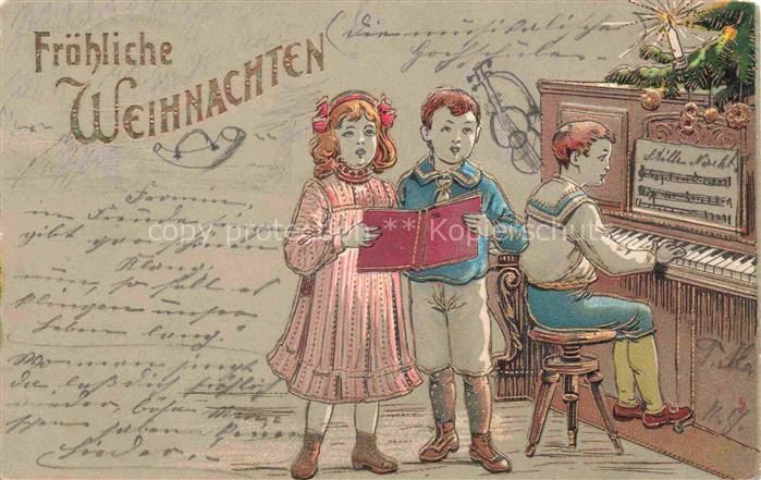 Weihnachten Christmas X-Mas Noel Klavier Piano Kinder