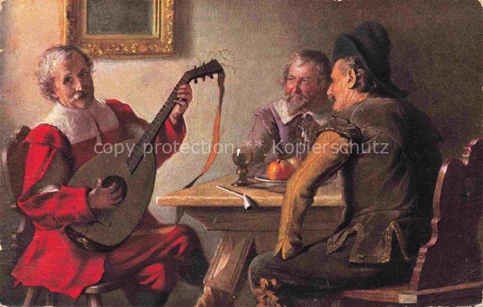 Mandoline-- Litho Maenner