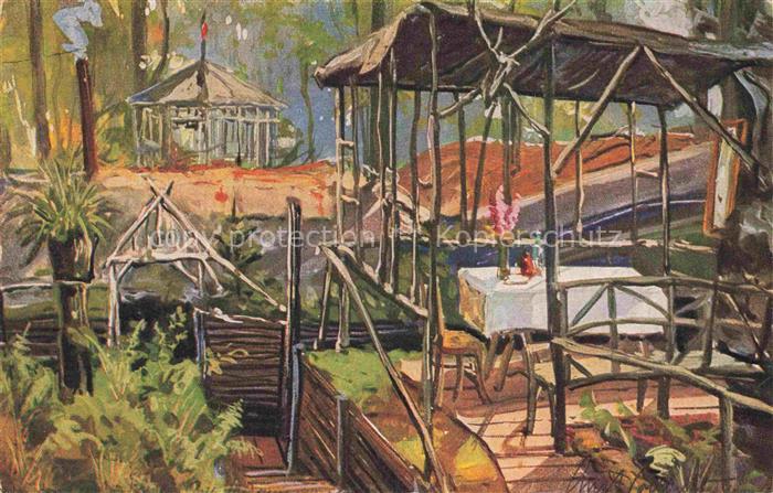 VOLLBEHR Ernst Kuenstlerkarte Unterstand