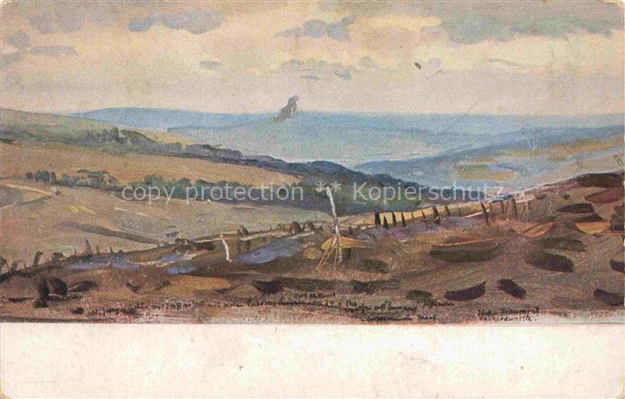 VOLLBEHR Ernst Kuenstlerkarte Beaumont Pfefferuecken Maas