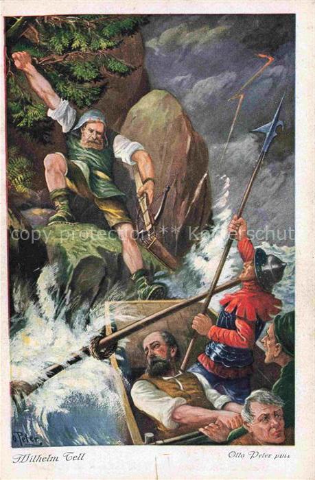 TELL  Wilhelm Schiller Schweiz Otto Peter Flucht Herrenschiff