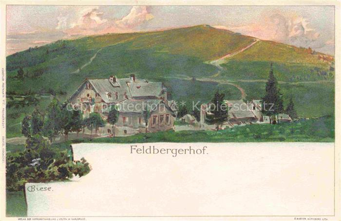 BIESE Carl Karl Kuenstlerlitho Feldbergerhof