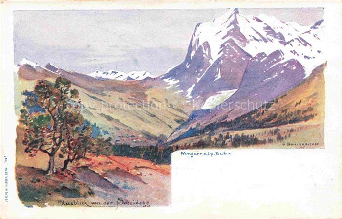 BAUMGARTNER Christian Kuenstlerlitho Scheidegg