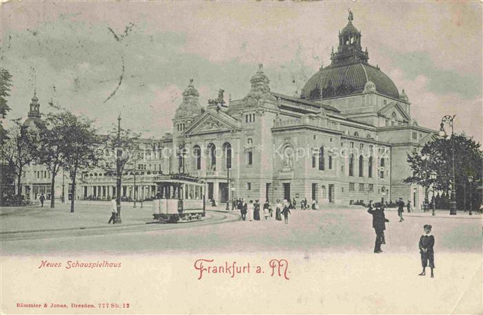 Strassenbahn Tramway-- Frankfurt a. Main Schauspielhaus