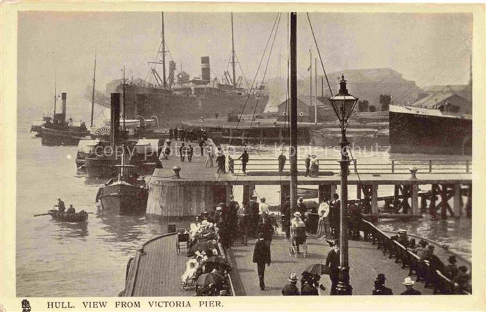 Verlag Tucks Serie Nr. 5544 Hull Victoria Pier Hafen