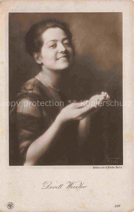 Foto NPG Nr. 266 Dorrit Weixler Schauspielerin Berlin