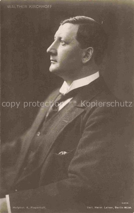 Politik Walther Kirchhoff Berlin