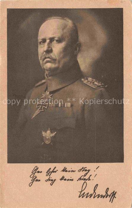 LUDENDORFF Erich Militaria Generaele Stab Berlin