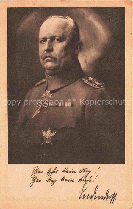 LUDENDORFF Erich Militaria Generaele Stab Berlin