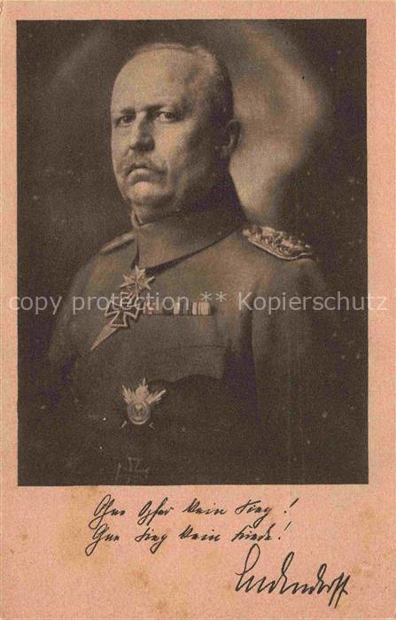 LUDENDORFF Erich Militaria Generaele Stab Berlin