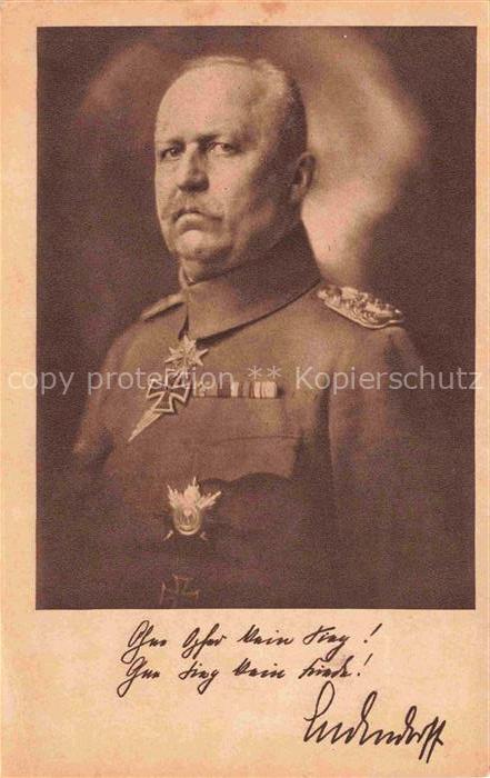 LUDENDORFF Erich Militaria Generaele Stab Berlin
