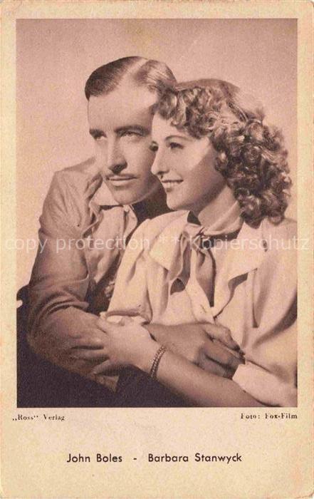 Foto Fox-Film Nr. John Boles Barbara Stanwyck