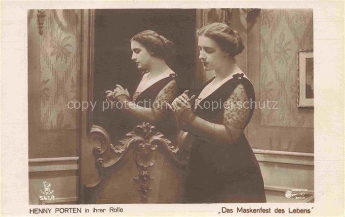 Foto Film-Sterne Nr. 541/1 Henny Porten Maskenfest des Lebens