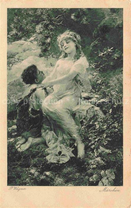 WAGNER P. Kuenstlerkarte Kinder Maerchen