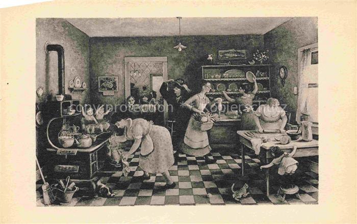 LEE Doris Kuenstlerkarte Kueche Frank Logan Puchase Chicago