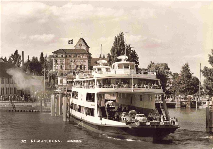 Schiffe Ships Navires Romanshorn See Parkanlagen Autofaehre