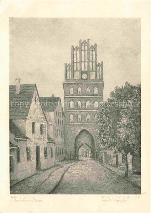 Karopka F. Kuenstlerkarte Heilberger Tor Bartenstein