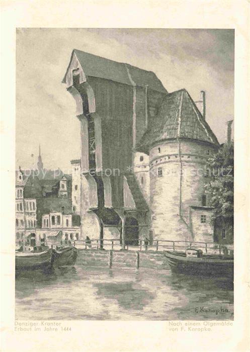 Karopka F. Kuenstlerkarte Danziger Krantor