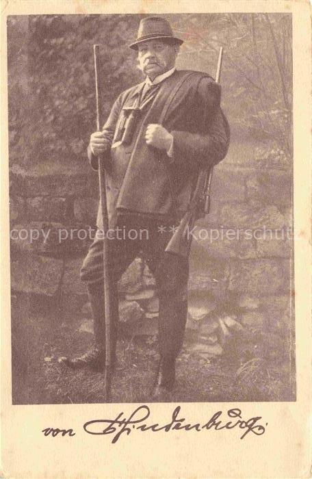 HINDENBURG Paul von Politik Generalfeldmarschall