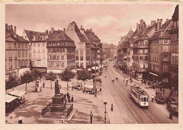 Strassenbahn Tramway-- Strassburg Gutenbergplatz