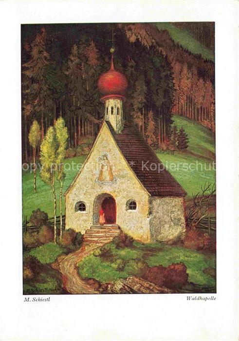 SCHIESTL Matthias Kuenstlerkarte Waldkapelle