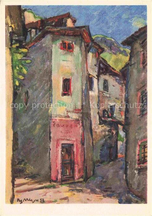 Meijer Fritz Kuenstlerkarte Case rurale Gandria