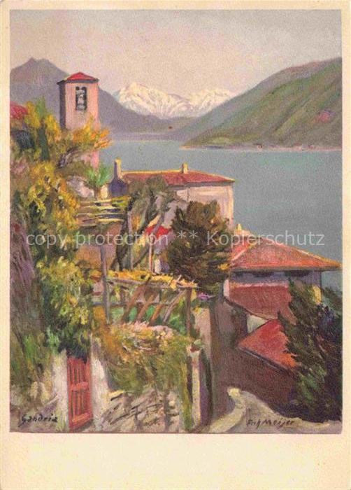 Meijer Fritz Kuenstlerkarte Gandria eingang