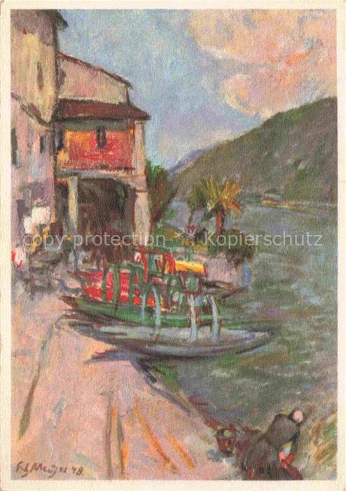 Meijer Fritz Kuenstlerkarte Gandria Pittore