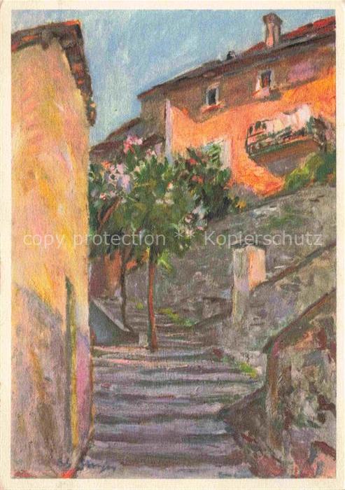 Meijer Fritz Kuenstlerkarte Gandria pittore